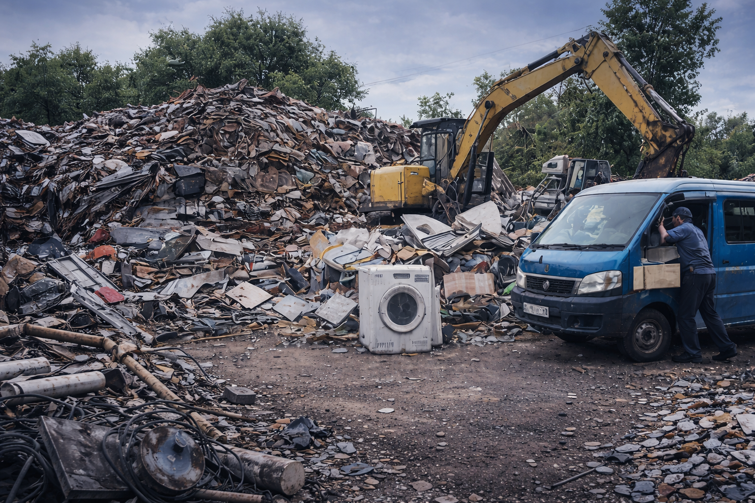Scrap recycling and sustainable material recovery